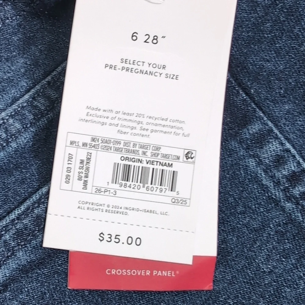 Womans Maternity New  Blue Jeans Pants Pregnancy - Picture 12 of 17